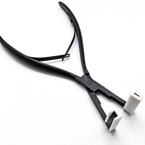 Pince à ruban pour cheveux, pince à ruban professionnelle en acier inoxydable, pince à ruban pour extensions, conception ergonomique pour les outils de salon de coiffure - Product Image 6