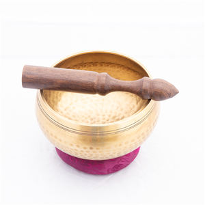 Cuenco de canto tibetano martillado a mano, utilizado para chakras curativas, mazo de madera y almohada de seda, compra al último precio - Product Image 3