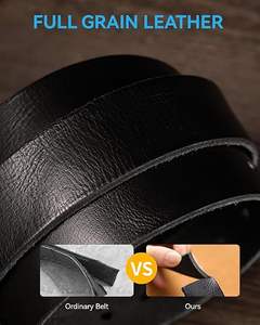 <b>Split</b> Genuine Leather Belt for Men Cinturones Double Sides Black and Brown Business Fashion Waist Belt for Male - Product Image 2