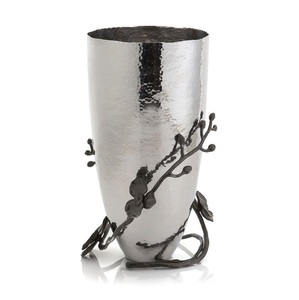 Daood Sons - Florero de Metal Artesanal Estilo Costero, Cubo de Almacenamiento, Centro de Mesa Hecho a Mano, Jarrones Decorativos para el Hogar, Restaurante, Decoración de Mesa - Product Image 2