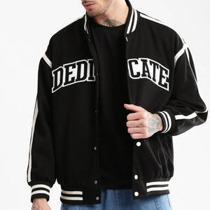 Chaqueta Universitaria de Béisbol Moderna de Secado Rápido y Cómoda, Tejido de Lana con Chenilla y Bordado 3D - Product Image 5