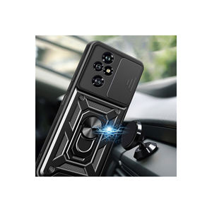 Funda Magnética Rígida de PC con Protección Antihuellas para Honor 200 Pro, Dispositivos Realme y Google - Negro - Product Image 4