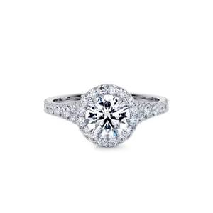 10k jaune Rose blanc or rond coupe laboratoire diamant cultivé mariage et bague de fiançailles GIA & IGI certifié cadeau parfait pour elle - Product Image 3