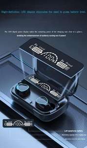 M10 TWS Kablosuz Kulaklık Şarj Kutusu Dijital Ekran LED El Feneri Çevirmen Tip-C AAC IPX5 Su Geçirmez Spor Stereo ANC - Product Image 2