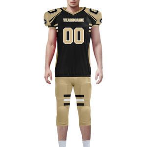 Uniforme de Fútbol Americano Personalizado con Nuevo Diseño OEM, Transpirable, con Logotipo Personalizado por Sublimación, Conjunto de Compresión para Clubes Juveniles, Jersey de Poliéster - Product Image 4