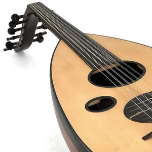Oud Árabe Profesional de 11 Cuerdas y 6 Vías - Lira Oriental Hecha a Mano con Madera de Wenge y Caoba - Product Image 6