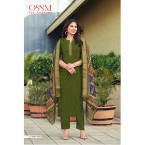 Diseño exclusivo Maruti moda mujer reserva rápida 100% viscosa seda romana fiesta/boda desgaste Kurti pantalón Nd hermosa Dupatta - Product Image 1