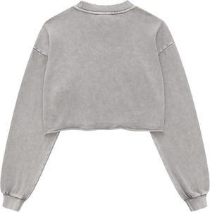 Femmes conçu sur mesure 100% coton à manches longues recadrée sweats à capuche zippés vestes pour hiver printemps respirant avant - Product Image 4