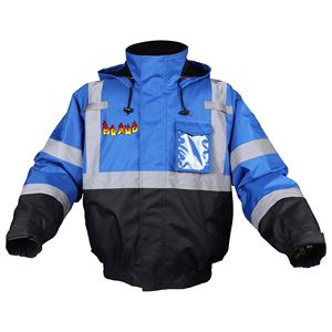 Chaqueta de Seguridad Reflectante de Alta Visibilidad para Trabajo, Chaqueta de Seguridad de Invierno con Impresión de Logotipo Personalizado para Hombre - Product Image 1