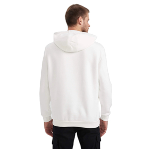 Sudaderas con capucha de lana de invierno de poliéster y algodón 100% para hombre, Jersey térmico de patrón sólido con capucha personalizada, técnicas bordadas - Product Image 5