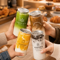 Boîtes en PET personnalisées AT PACK pour café, matcha et jus, emballages de boissons de 12 oz, 16 oz, 330 ml