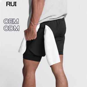 2024 nueva moda de verano Pantalones cortos de talla grande entrenamiento atlético Fitness pantalones cortos correr deportes gimnasio Fitness pantalones cortos para hombres - Product Image 1