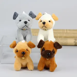 Poupée en peluche Wolfhound peluche porte-clés dessin animé Kawaii loup chien peluche poupée porte-clés mignon Wolfhound dessin animé loup chien porte-clés