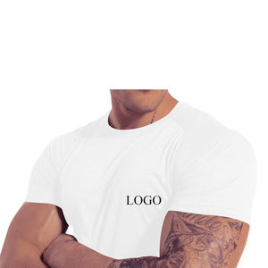 Camisetas de hombre sólidas personalizadas al por mayor con hombros caídos de gran tamaño y peso pesado-Fabricación de cuello redondo de algodón 100% de Bangladesh - Product Image 4