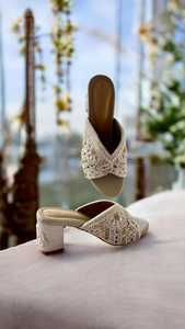 Sandalias Bordadas a Mano con Cuentas Personalizadas para Mujer, Calzado Cómodo y Elegante para Fiestas, Calzado sin Cordones para Mujer - Product Image 2