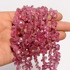 Sapphire Beads, <b>Pink</b> Sapphire Heart Shape Faceted Beads, <b>Pink</b> Sapphire Gemstone Beads, <b>Pink</b> Sapphire Beads For Jewelry Making - Product Image 2