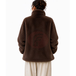Manteau d'hiver pour femme, épais et chaud, en coton et polyester, fourrure, manches longues, boutons sur le devant, coupe décontractée, vêtement d'extérieur pour tous les jours - Product Image 2
