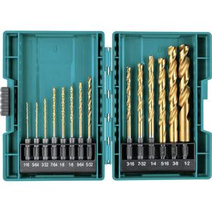 Wholesale Makita Titanium Metric <b>Step</b> <b>Drill</b> Bit Set 14-Pc Impact Gold Hex Shank 3-Year Warranty for Steel Metal Drilling - Product Image 2
