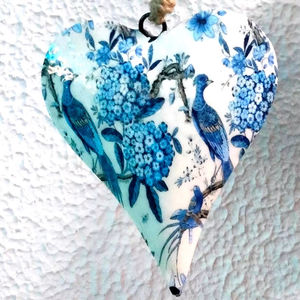 Campanas de Vaca de Hierro de Estilo Antiguo, Decoración Única para Colgar en el Hogar, Diseño de Pavo Real, Técnica Pintada para Navidad, Fiestas y Bodas - Product Image 1