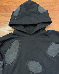 OEM fabricación desgastada sudaderas con capucha hombres personalizado de alta calidad de algodón de los hombres de gran tamaño 420 GSM piedra lavada Heavy Duty Hoodie - Product Image 4