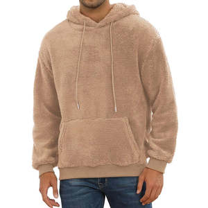 Sweat à capuche épais en laine pour homme Kivotech, mode d'hiver, couleur contrastée, sweat à capuche personnalisé avec une qualité supérieure à 100% - Product Image 3
