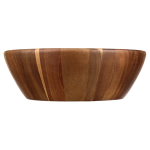 Large Round Polished Acacia <b>Wood</b> Salad <b>Bowls</b> Natural Lightweight Holiday Gift <b>Bowls</b> for Candle Making - Product Image 4
