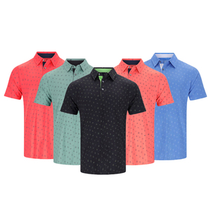 Camiseta Polo de golf con logotipo personalizado de alta calidad OEM de secado rápido adecuada para impresión completa - Product Image 2