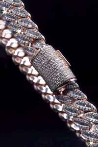 Collier chaîne cubaine en moissanite glacée de luxe plaqué rhodium Bijoux hip-hop orthodoxes Cadeau de fête - Product Image 6