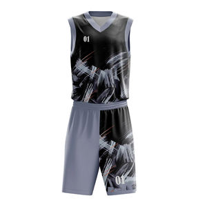 Maillots de basket-ball pour hommes grande taille personnalisés par sublimation OEM, respirants, de haute qualité, séchage rapide, nom d'équipe personnalisé, dernière équipe - Product Image 3