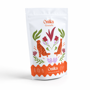 Sachet Doypack Personnalisé Refermable Qualité Alimentaire pour Granola, Flocons d'<span class=keywords><strong>Avoine</strong></span>, Muesli, 250g, Finition Mate, Ziplock, Motif <span class=keywords><strong>Arabe</strong></span> - Product Image 2