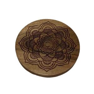 Sous-verres ronds de luxe, accessoires de table de cuisine, sous-verres en bois, tapis et coussinets pour tasses à boire - Product Image 4