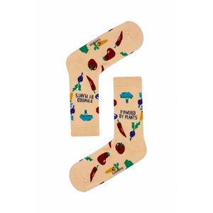 Colorful Mixed Vegetable Design <b>Socks</b> for Girls Breathable Disposable Summer and <b>Winter</b> Use Logo Print - Product Image 1
