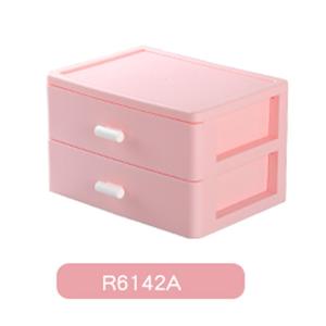 Mesa de Oficina Mini de 2 Niveles, Cajonera de Plástico <span class=keywords><strong>para</strong></span> Almacenamiento de Herramientas y Cosméticos con Asa, Gabinete Plegable - Product Image 2