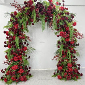 X886 màu tím hoa hồng treo cây xanh hoa hron vòm phông nền Rừng Hoa Á hậu bị hỏng hoa hồng vòm cho lối đi trang trí - Product Image 6