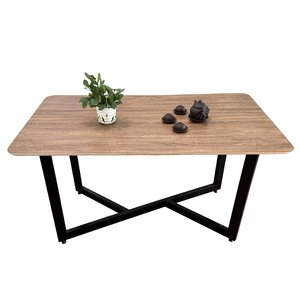 Table à manger moderne en contreplaqué de 1,4 m et 4 chaises bleues rembourrées (CBBA102) - Product Image 2
