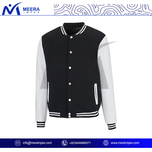 Chaqueta universitaria Retro de estilo universitario para hombre, chaqueta de invierno de mezcla de tela cálida con botones y ribete de punto acanalado de alta calidad para todas las estaciones - Product Image 3