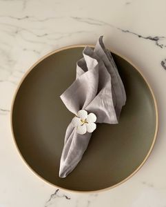 Anneaux de serviette dorés Anneaux de serviette en métal Ronds de serviette Lot de 4 pour mariage, fête de table - Product Image 2