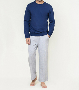 Sudaderas de algodón informales para hombre, patrón sólido, 100% algodón, temporada de invierno, forro polar grueso con logotipo personalizado bordado, venta al por mayor - Product Image 1