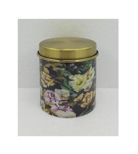 Pot carré de conception impressionnante avec couvercle boîte de rangement finie en émail de décalque en métal pour la cuisine à domicile et l'hôtel personnalisé à la main - Product Image 2