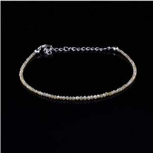 925 Sterling <b>Silver</b> Light Yellow Diamond <b>Bracelet</b> Elegant Diamond <b>Bangles</b> - Product Image 2