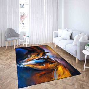 Horse Design Printed <b>Rug</b>: Personalized, Soft, 3D, Non-Slip Nursery <b>Rug</b>,<b>Chenille</b> <b>Rug</b> - Product Image 3