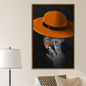 Impresión en lienzo de un almuerzo icónico sobre un rascacielos: obra de arte vintage, lienzo con marco dorado - Product Image 1