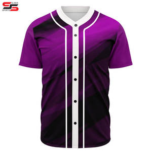 เสื้อเบสบอลสำหรับเยาวชนเสื้อทีมโพลีเอสเตอร์ระบายอากาศได้ดีมีกระดุมเต็มดีไซน์ตามสั่งสำหรับโรงเรียนและคลับ - Product Image 4