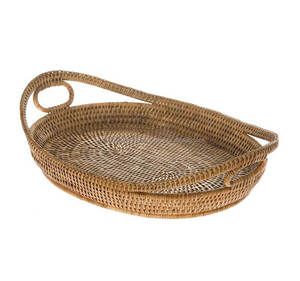 Luxury Boho Table Decor Rattan Tray Natural Woven Rattan Serving Tray for Home Restaurant Serving Made by KingCraftViet - Product Image 3