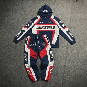 Conjunto Deportivo de Invierno con Logotipo Personalizado, Chaqueta Cortavientos, Pantalones Joggers, Sudadera Transpirable, Dos Piezas, Estilo Urbano, Unisex - Product Image 4