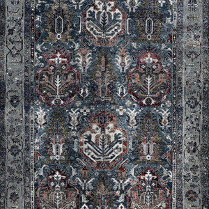 พรมทอแจ็คการ์ดลายเรียบแบบตุรกี ขนาด 20 ฟุต ยี่ห้อ Adiva ผลิตด้วยเครื่องจักร ซักได้ ด้านหลังทำจากโพลีเอสเตอร์ ขนสั้น ลายเรขาคณิต กันลื่น สำหรับใช้ในบ้าน ขายส่ง - Product Image 1