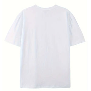 Camisetas de Manga Corta con Cuello Redondo para Hombre, 100% Algodón, Transpirables, Ecológicas, de Alta Calidad, con Estampado Sólido - Product Image 2