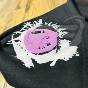 Sweat à capuche surdimensionné en coton 100% délavé à l'acide, tricoté pour l'hiver, style streetwear, avec logo 3D personnalisé en strass et impression en relief (OEM) - Product Image 3