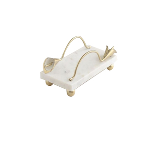Produit en vente chaude Plateau de service Plateau décoratif personnalisé fait à la main Ustensiles de cuisine Utilisation de la restauration Plateau de service en marbre - Product Image 1