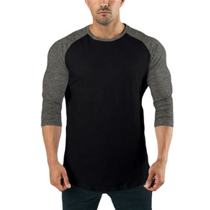 100%Cotton Casual Gym Wear Soft Touch Long Sleeve Tshirt High Quality Quick Dry Breathable Men's Casual <b>T</b>-Shirts - Product Image 1